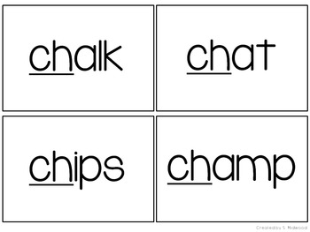 The CH Digraph by Lovin' Little Learners | TPT