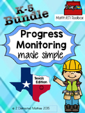 The COMPLETE Progress Monitoring Pack (K-5):  TX Edition