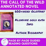 The Call of the Wild Annotated Novel Study with over 600 v