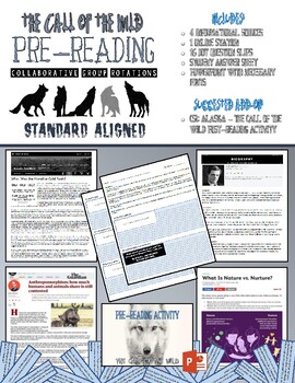 Preview of The Call of the Wild - Pre-Reading Activity
