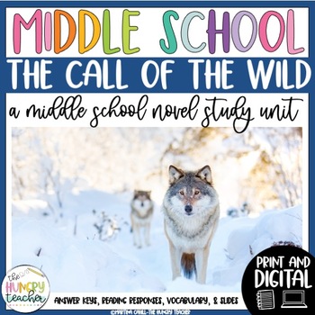 Preview of The Call of the Wild by Jack London Novel Study Reading Unit Activities Lessons