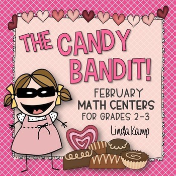 Preview of Valentine's Day Math Centers for 2nd and 3rd Grade