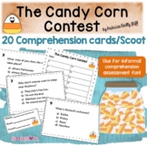 The Candy Corn Contest Comprehension Cards Scoot