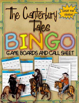 Preview of The Canterbury Tales Bingo: Instructions, Game Boards and Call Sheet