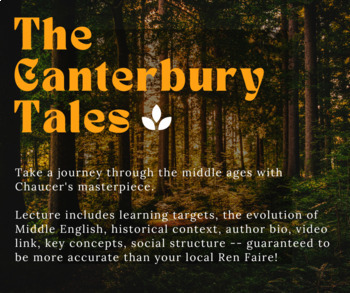 Preview of The Canterbury Tales Lecture