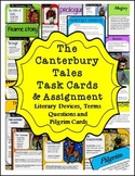 The Canterbury Tales Task Cards and Student Assignment