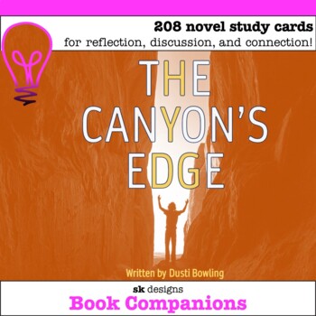 Preview of The Canyon's Edge Novel Study Discussion Question Cards