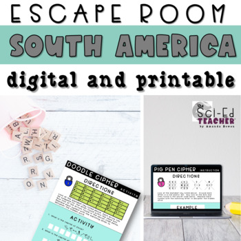 Preview of The Capitals of South America Escape Room