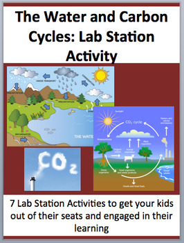 Preview of The Carbon and Water Cycle - 7 Engaging Lab Station Activities