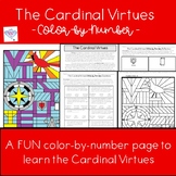 The Cardinal Virtues Lesson and Color-By-Number Activity