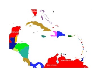 caribbean countries map