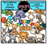 The Carnival Of The Animals Clip Art Bundle  {Educlips Clipart}