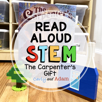 Preview of The Carpenter's Gift Christmas READ ALOUD STEM™ Lego Tree Activity