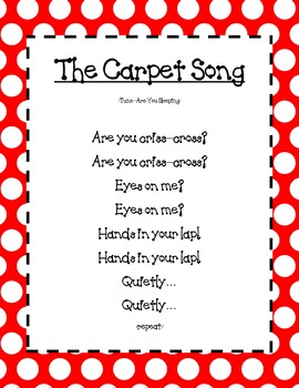 The Carpet Song Poster by Laughing and Learning in the Lone Star State