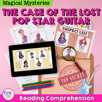 Preview of The Case of the Lost Pop Star Reading Comprehension Mystery for Taylor Swift Fan