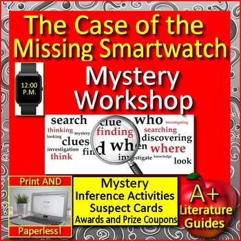 Preview of The Case of the Missing Smartwatch - Reading Mystery Unit Printable and Google 