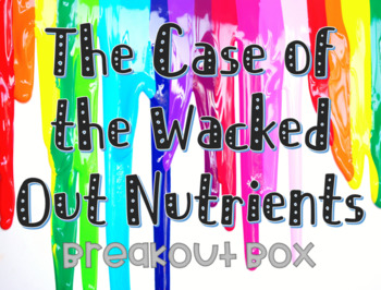 Preview of The Case of the Wacked Out Nutrients Breakout Box for Intro to Culinary Course