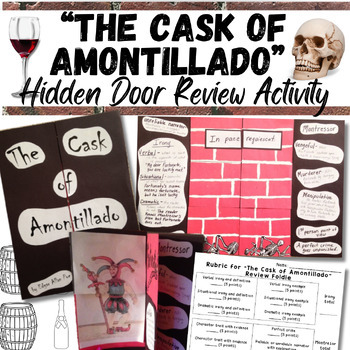 Preview of The Cask of Amontillado by Edgar Allan Poe Hands-on Activity with Rubric