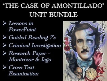 Preview of The Cask of Amontillado – Bundled Lessons & Materials for Full Unit