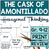 The Cask of Amontillado Hexagonal Thinking Review Activity
