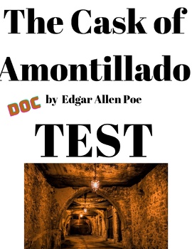 Preview of The Cask of Amontillado - Test (DOC)