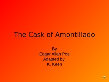Preview of The Cask of Amontillado by Edgar Allan Poe -  Modified & Adapted