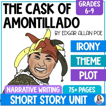 Preview of The Cask of Amontillado by Edgar Allan Poe - Short Story Unit - Irony - Theme