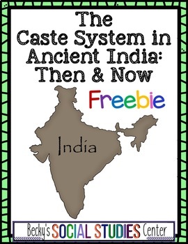 Preview of The Caste System in Ancient India - Then and Now