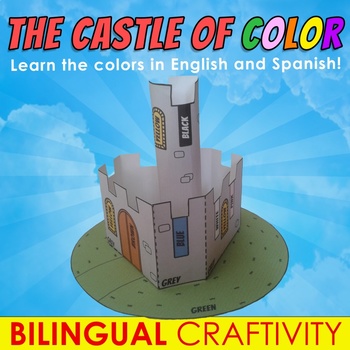 Preview of The Castle of Color – Bilingual Craftivity