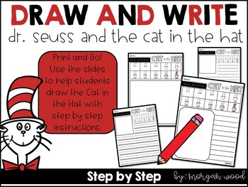 Preview of The Cat in the Hat Directed Drawing and Write to Respond