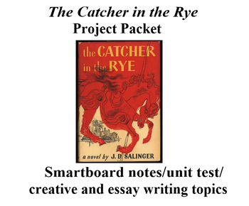 Preview of The Catcher in the Rye Activity Packet