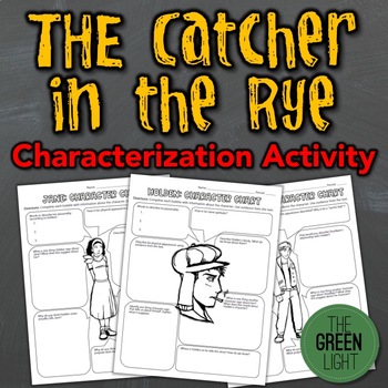 Preview of The Catcher in the Rye Characterization Activity, Worksheets