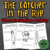 The Catcher in the Rye Characterization Activity, Worksheets