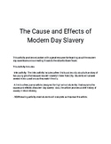 The Cause and Effects of Modern Day Slavery