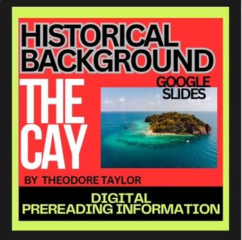 Preview of The Cay Historical Background Google Slide Intro-digital photos, maps, music