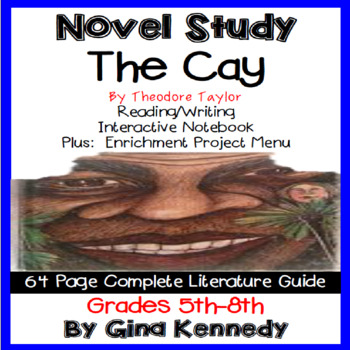Preview of The Cay Novel Study and Project Menu; Plus Digital Option