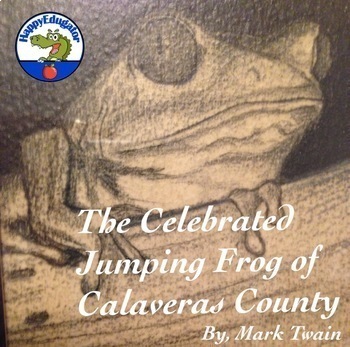 Preview of The Celebrated Jumping Frog of Calaveras County Short Story Unit and Easel