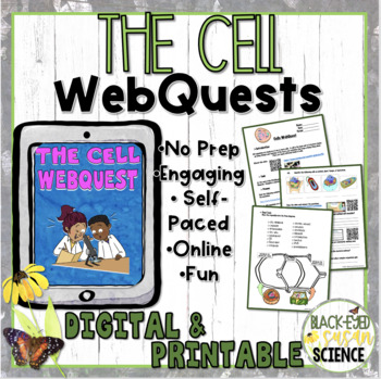 Preview of The Cell WebQuest (both digital and print versions)