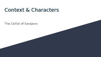 Preview of The Cellist of Sarajevo - Context and Characters