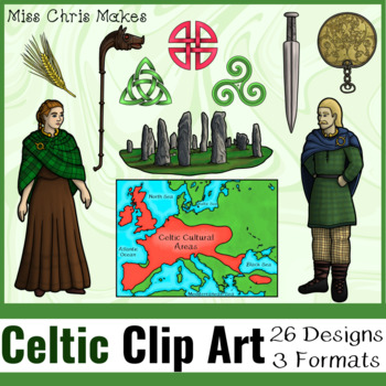 Preview of The Celts Clip Art Pack for Commercial and Personal Use