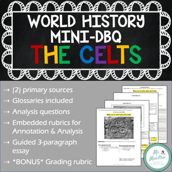 Preview of The Celts - World History Mini-DBQ