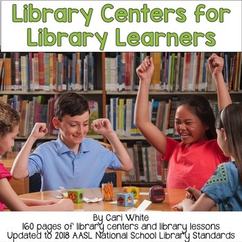 Preview of Library Centers for Library Learners printable ebook Stations Activities