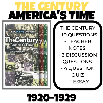 Preview of The Century America's Time 1920-1929 Boom to Bust Video Guide