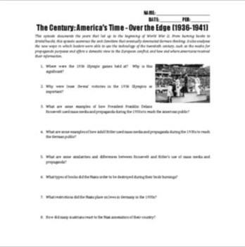 Preview of The Century - America's Time - Every Episode Bundle (PDF)