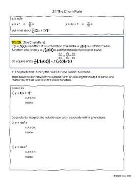 the chain rule homework 3.1