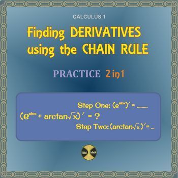Preview of The Chain Rule - Practice 2 in 1 or Partner Activity (typed solutions provided)
