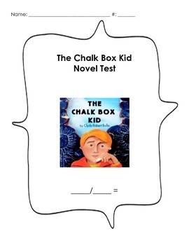 Preview of The Chalk Box Kid - Book Test