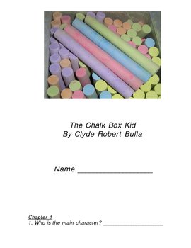 Preview of The Chalk Box Kid Guided Reading Worksheets