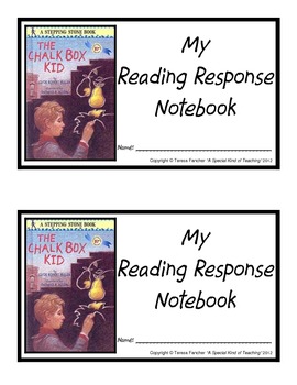 Preview of The Chalk Box Kid, by: Clyde Robert Bulla- Reading Response Notebook