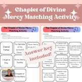The Chaplet of Divine Mercy Matching Activity